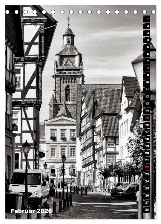 Produktbild: Ein Blick auf Bad Wildungen (Tischkalender 2026 DIN A5 hoch), CALVENDO Monatskalender