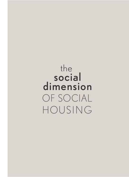 Produktbild: The Social Dimension of Social Housing