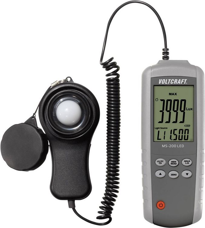 Produktbild: VOLTCRAFT MS-200LED MS-200LED LED-Luxmeter 0 - 400000 lx