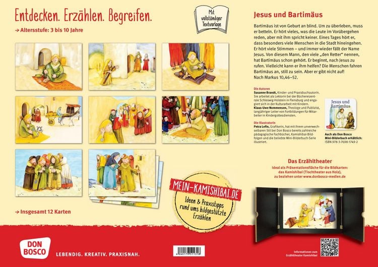 Produktbild: Jesus und Bartim&auml;us. Kamishibai Bildkartenset.