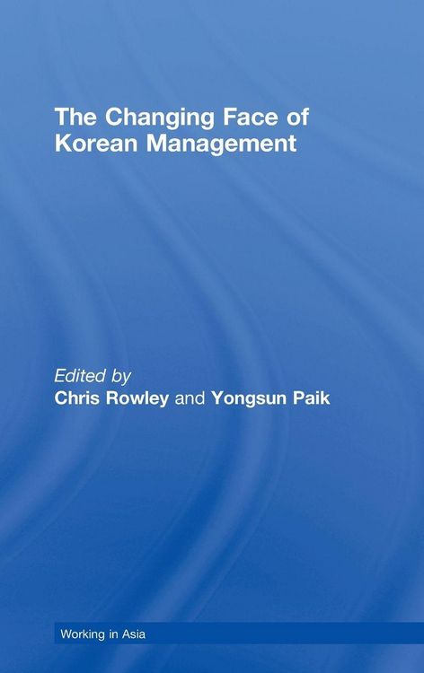 Produktbild: The Changing Face of Korean Management