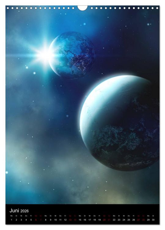 Produktbild: Weit entfernte Welten (Wandkalender 2026 DIN A3 hoch), CALVENDO Monatskalender
