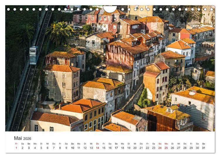 Produktbild: Sonnige Gr&uuml;&szlig;e aus Portugal (Wandkalender 2026 DIN A4 quer), CALVENDO Monatskalender