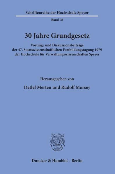 Produktbild: 30 Jahre Grundgesetz.