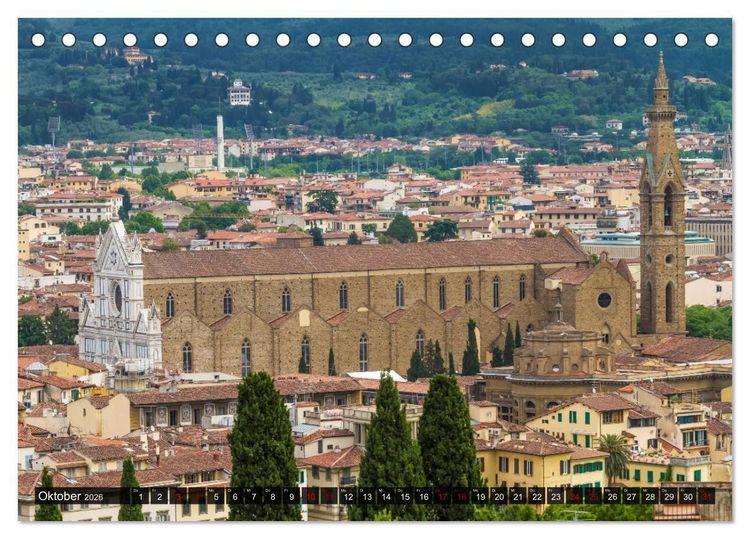 Produktbild: Impressionen aus FLORENZ (Tischkalender 2026 DIN A5 quer), CALVENDO Monatskalender
