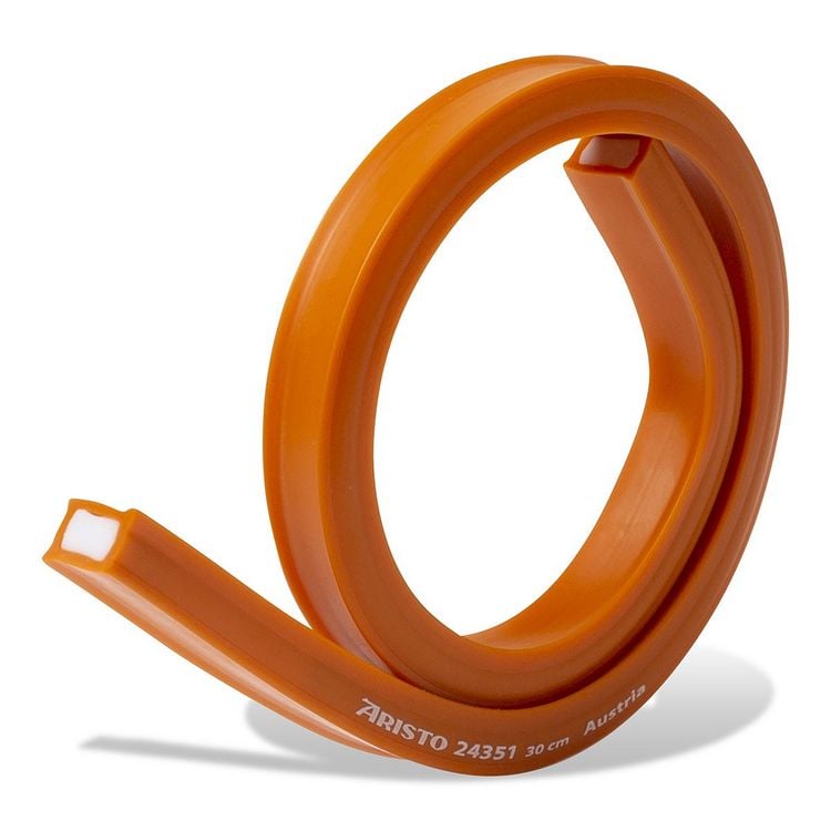 Produktbild: ARISTO Biegsames Kurvenlineal 30 cm orange, Bleikern, Tuschekante