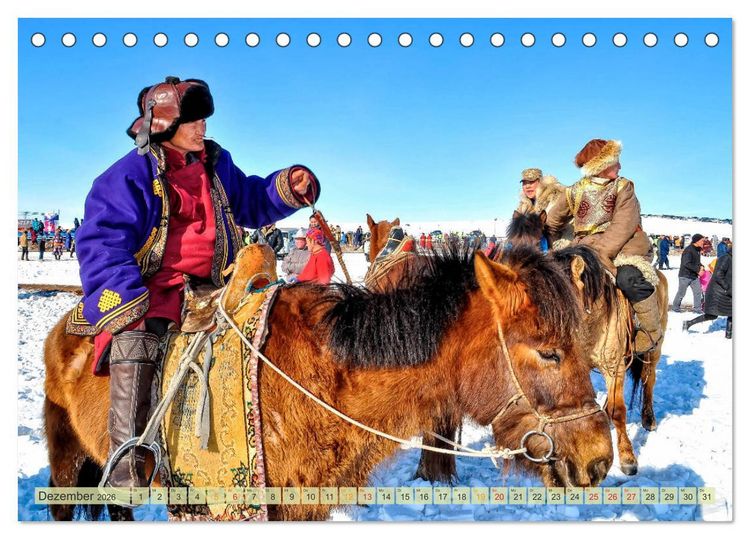 Produktbild: Reise durch Asien - Mongolei (Tischkalender 2026 DIN A5 quer), CALVENDO Monatskalender