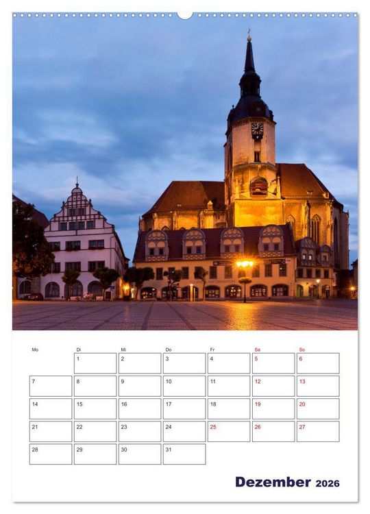 Produktbild: Welterbe Naumburg (Wandkalender 2026 DIN A2 hoch), CALVENDO Monatskalender