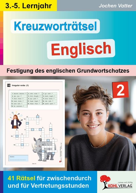 Produktbild: Kreuzwortr&auml;tsel Englisch / 3.-5. Lernjahr