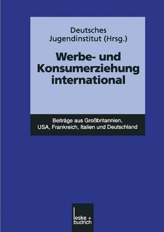 Produktbild: Werbe- und Konsumerziehung international
