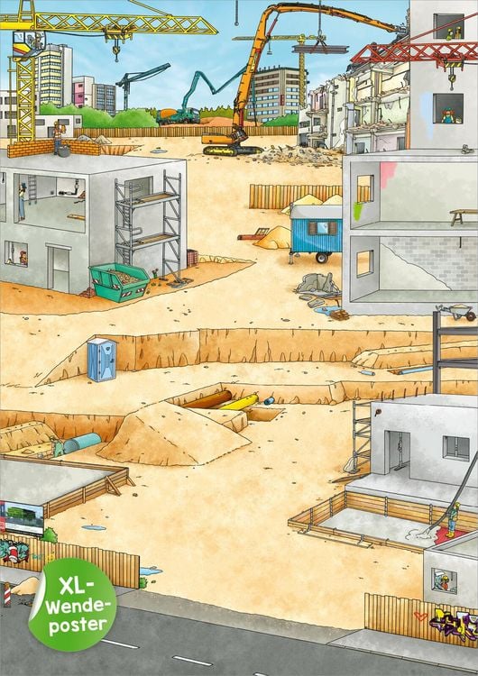 Produktbild: Mein XL Sticker-Poster Baustelle