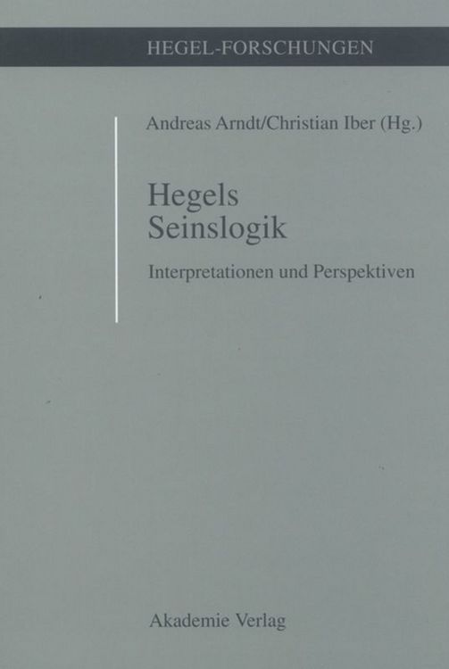 Produktbild: Hegels Seinslogik