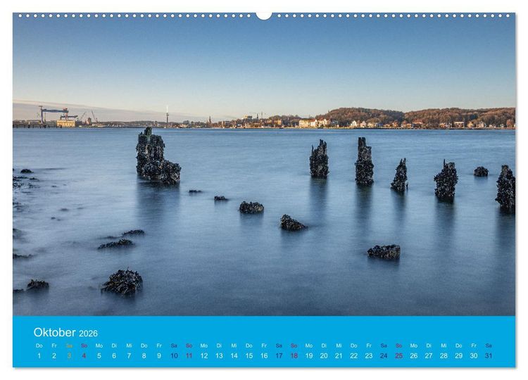 Produktbild: An der Kieler F&ouml;rde (hochwertiger Premium Wandkalender 2026 DIN A2 quer), Kunstdruck in Hochglanz