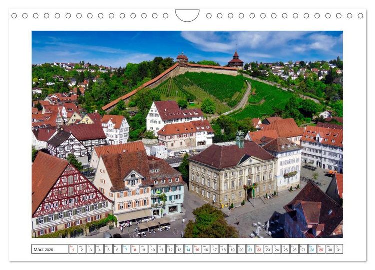 Produktbild: Stimmungsvolles Esslingen (Wandkalender 2026 DIN A4 quer), CALVENDO Monatskalender