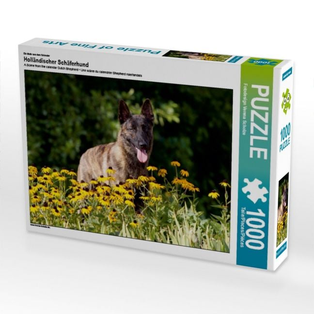 Produktbild: CALVENDO Puzzle Ein Motiv aus dem Kalender Holl&auml;ndischer Sch&auml;ferhund | 1000 Teile Lege-Gr&ouml;&szlig;e 64x48cm Foto-Puzzle f&uuml;r gl&uuml;ckliche Stunden