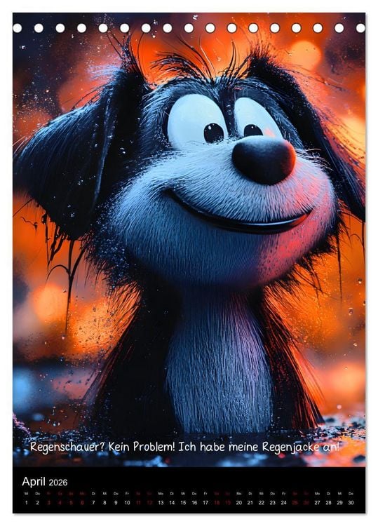 Produktbild: Good morning dog (Tischkalender 2026 DIN A5 hoch), CALVENDO Monatskalender