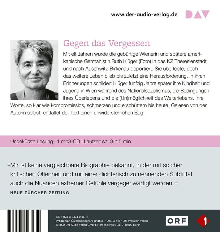 Produktbild: weiter leben. Eine Jugend
