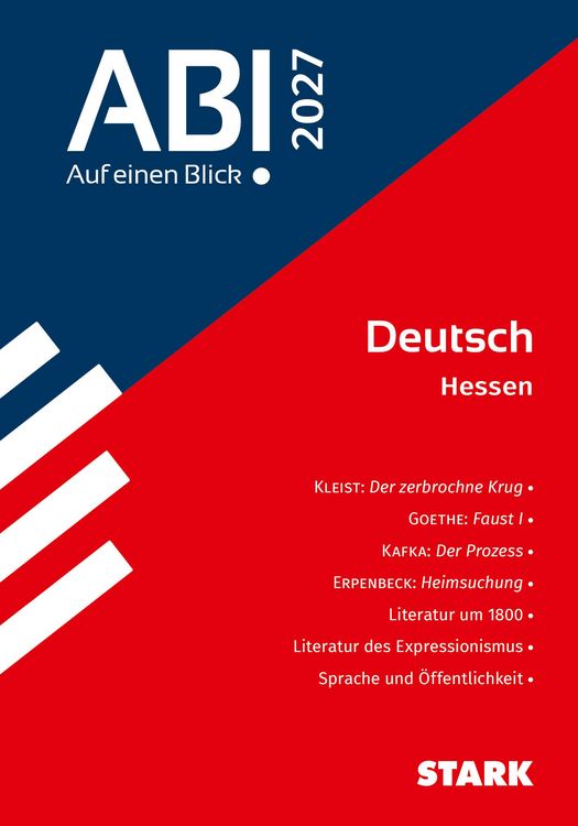 Produktbild: STARK Deutsch - Abi - Auf einen Blick! 2027 Hessen
