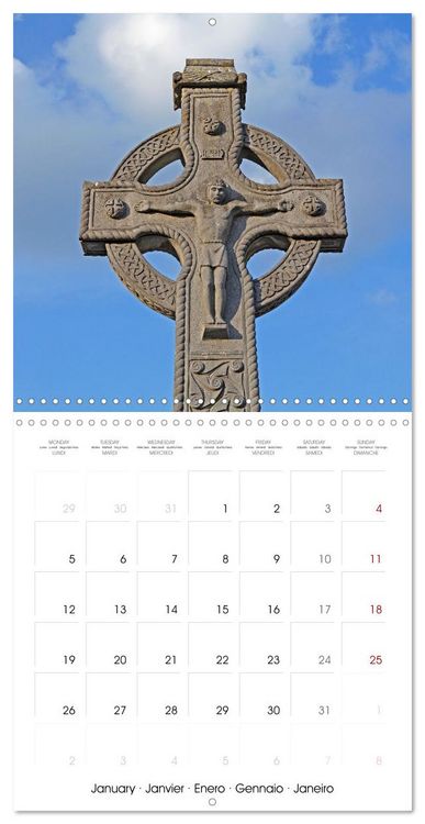 Produktbild: Celtic Crosses in Ireland (Wall Calendar 2026 12 &times; 12 Inch) CALVENDO 12 Month Wall Calendar