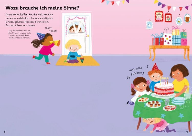 Produktbild: Mein Immer-wieder-Stickerbuch: K&ouml;rper, Sinne und Gef&uuml;hle