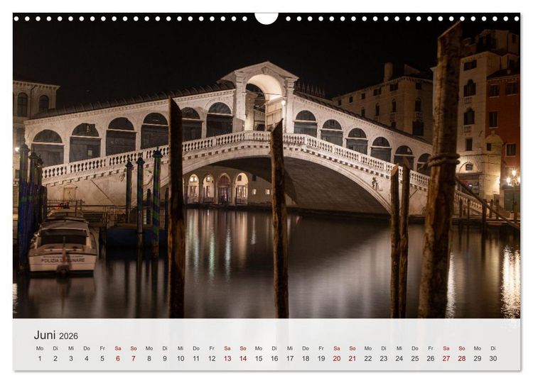 Produktbild: Venedig - Romantische Stadt am Canal Grande (Wandkalender 2026 DIN A3 quer), CALVENDO Monatskalender