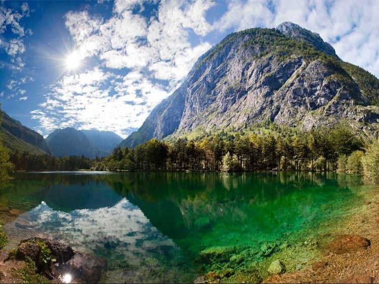 Produktbild: CALVENDO Puzzle Bluntausee - Golling | 1000 Teile Lege-Gr&ouml;&szlig;e 64x48cm Foto-Puzzle f&uuml;r gl&uuml;ckliche Stunden