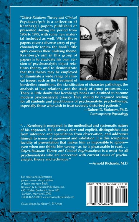Produktbild: Object Relations Theory and Clinical Psychoanalysis