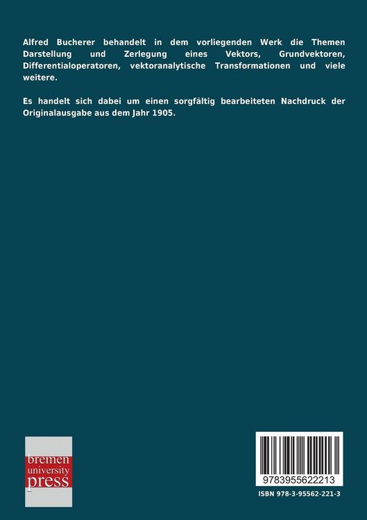 Produktbild: Elemente der Vektor-Analysis
