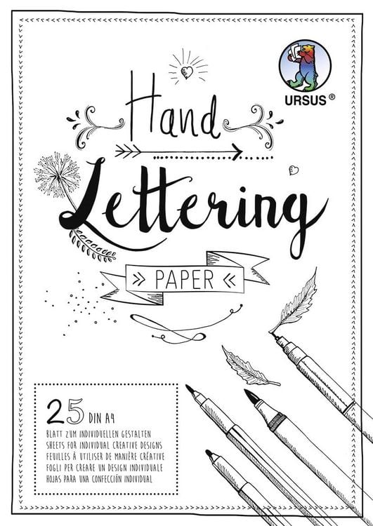 Produktbild: URSUS Handlettering Paper, DIN A4, wei&szlig;