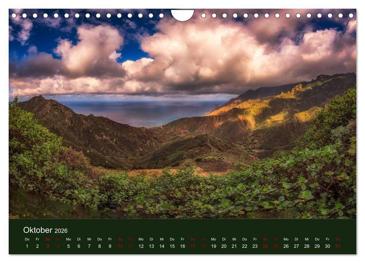 Produktbild: Bezauberndes Teneriffa (Wandkalender 2026 DIN A4 quer), CALVENDO Monatskalender