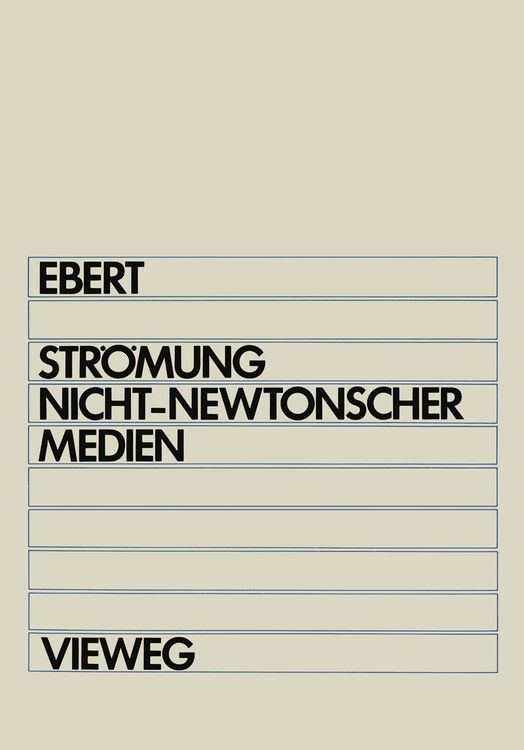 Produktbild: Str&ouml;mung nicht-newtonscher Medien