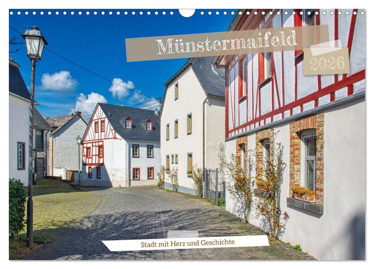 Produktbild: M&uuml;nstermaifeld - Stadt mit Herz und Geschichte (Wandkalender 2026 DIN A3 quer), CALVENDO Monatskalender