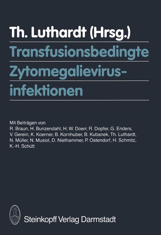 Produktbild: Transfusionsbedingte Zytomegalievirusinfektionen