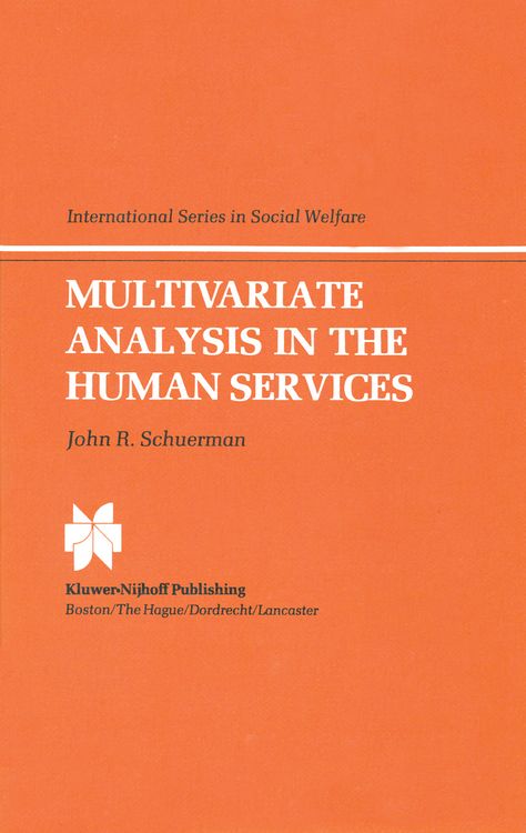 Produktbild: Multivariate Analysis in the Human Services
