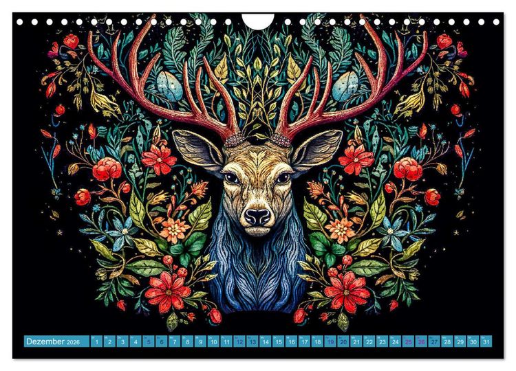 Produktbild: Lustige Waldtiere (Wandkalender 2026 DIN A4 quer), CALVENDO Monatskalender