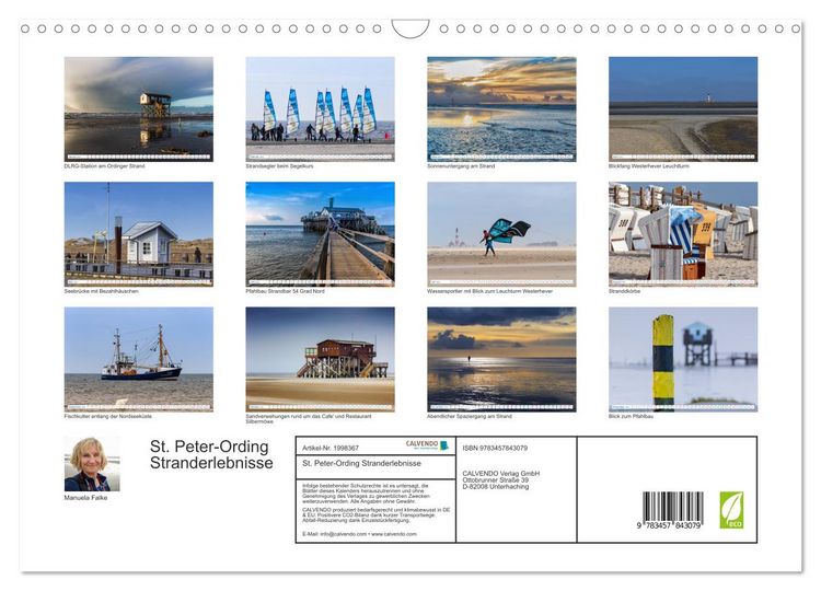 Produktbild: St. Peter-Ording Stranderlebnisse (Wandkalender 2026 DIN A3 quer), CALVENDO Monatskalender