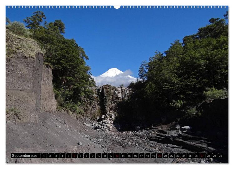Produktbild: Tanz auf dem Vulkan - Osorno (Chile) (hochwertiger Premium Wandkalender 2026 DIN A2 quer), Kunstdruck in Hochglanz