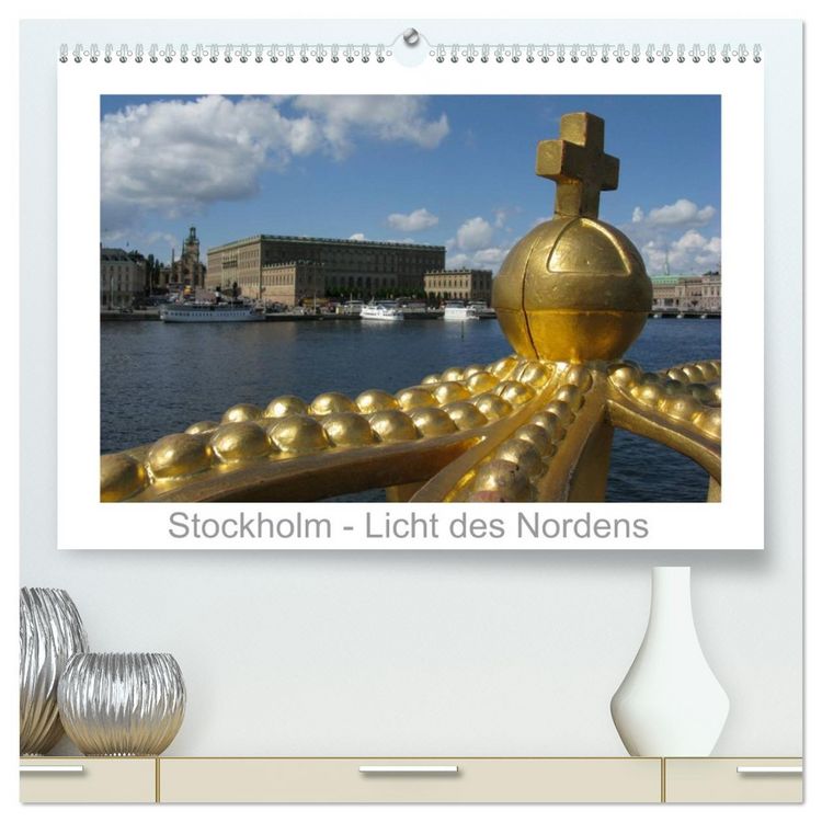 Produktbild: Stockholm - Licht des Nordens (hochwertiger Premium Wandkalender 2026 DIN A2 quer), Kunstdruck in Hochglanz