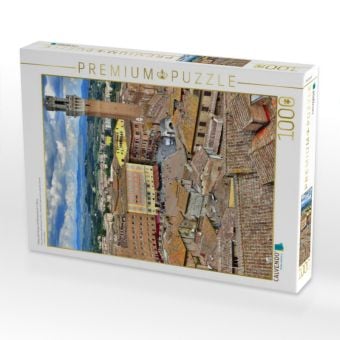 Produktbild: CALVENDO Puzzle Piazza del Campo mit Glockenturm in Siena | 1000 Teile Lege-Gr&ouml;&szlig;e 64x48cm Foto-Puzzle f&uuml;r gl&uuml;ckliche Stunden