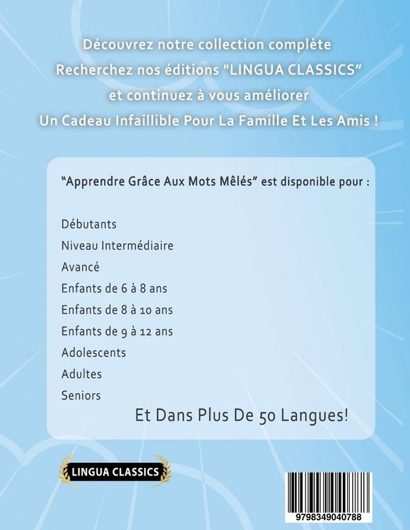 Produktbild: APPRENDRE LE FINLANDAIS EN S'AMUSANT GR&Acirc;CE AUX MOTS M&Ecirc;L&Eacute;S - POUR D&Eacute;BUTANTS - D&eacute;couvrez Comment Am&eacute;liorer Son Vocabulaire Avec 2000 Mots Cach&eacute;s Et S'entra&icirc;ner &Agrave; La Maison - 100 Grilles De Jeux - Mat&eacute;riel P&eacute;dagogique Et Cahier D'activit&eacute;s