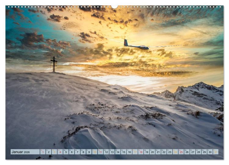 Produktbild: Segelflug, ein St&uuml;ck Freiheit (hochwertiger Premium Wandkalender 2026 DIN A2 quer), Kunstdruck in Hochglanz