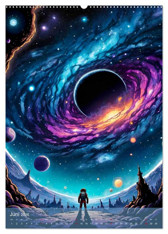 Produktbild: Weltraumtr&auml;ume (hochwertiger Premium Wandkalender 2026 DIN A2 hoch), Kunstdruck in Hochglanz