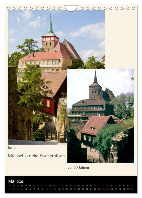 Produktbild: Bautzen vor 50 Jahren und heute (Wandkalender 2026 DIN A4 hoch), CALVENDO Monatskalender