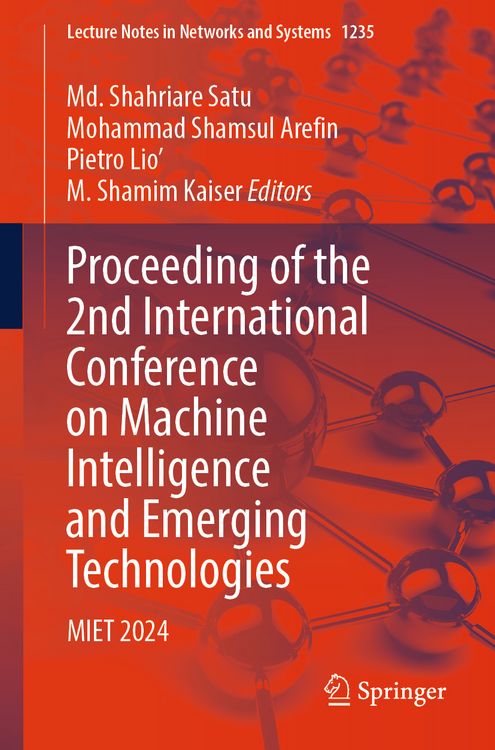 Produktbild: Proceeding of the 2nd International Conference on Machine Intelligence and Emerging Technologies