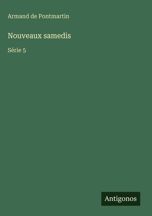 Produktbild: Nouveaux samedis