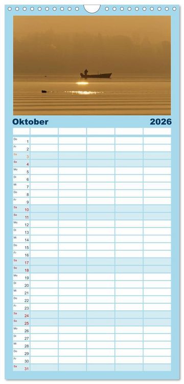 Produktbild: Familienplaner 2026 - Starnberger Seeblicke mit 5 Spalten (Wandkalender, 21 x 45 cm) CALVENDO
