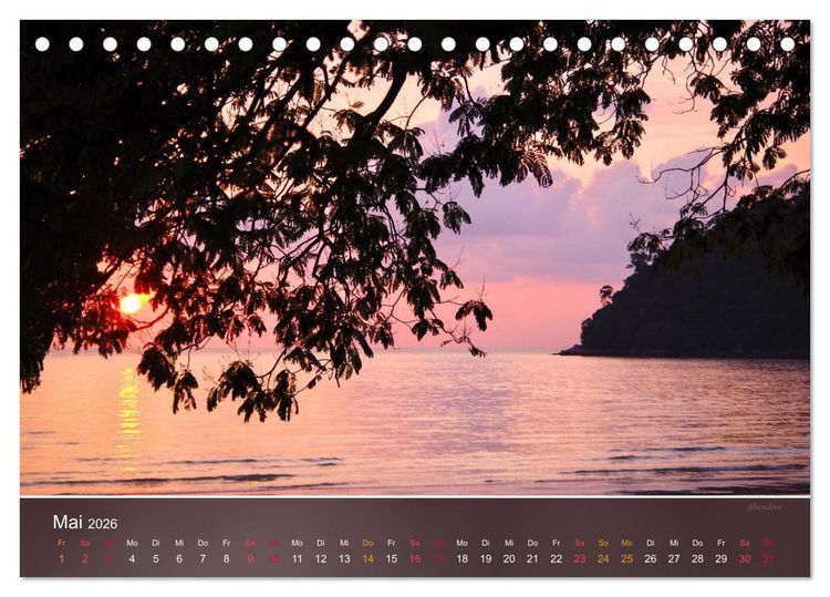 Produktbild: Farben am Meer (Tischkalender 2026 DIN A5 quer), CALVENDO Monatskalender
