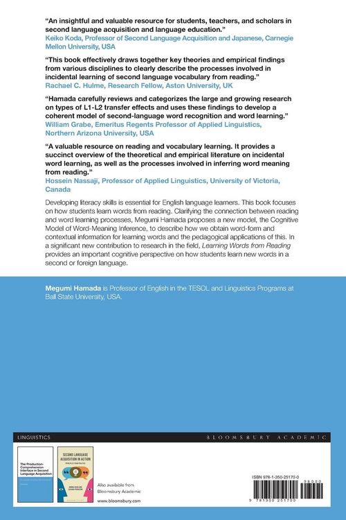 Produktbild: Learning Words from Reading