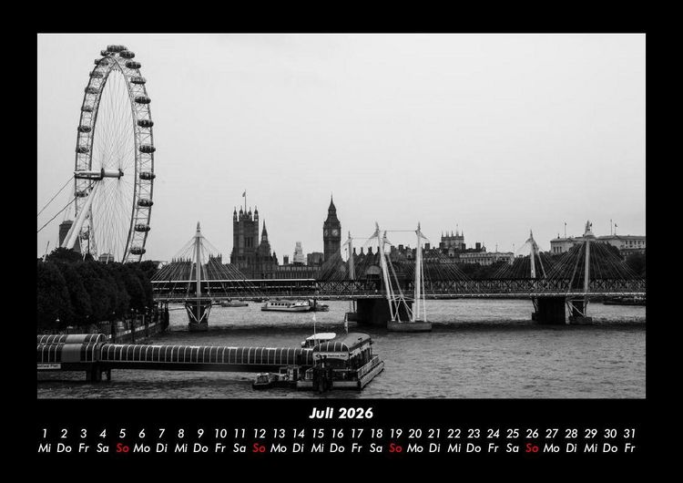 Produktbild: London 2026 Fotokalender DIN A3