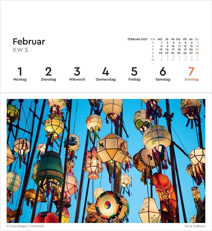 Produktbild: Faszination Fernost - KUNTH Postkartenkalender 2027